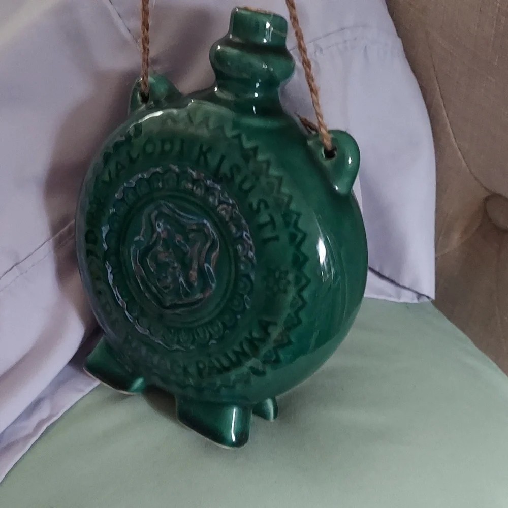 Valodi Kisusti Cegledi Barack Pallnka flask decanter/canteen Ceramic bottle